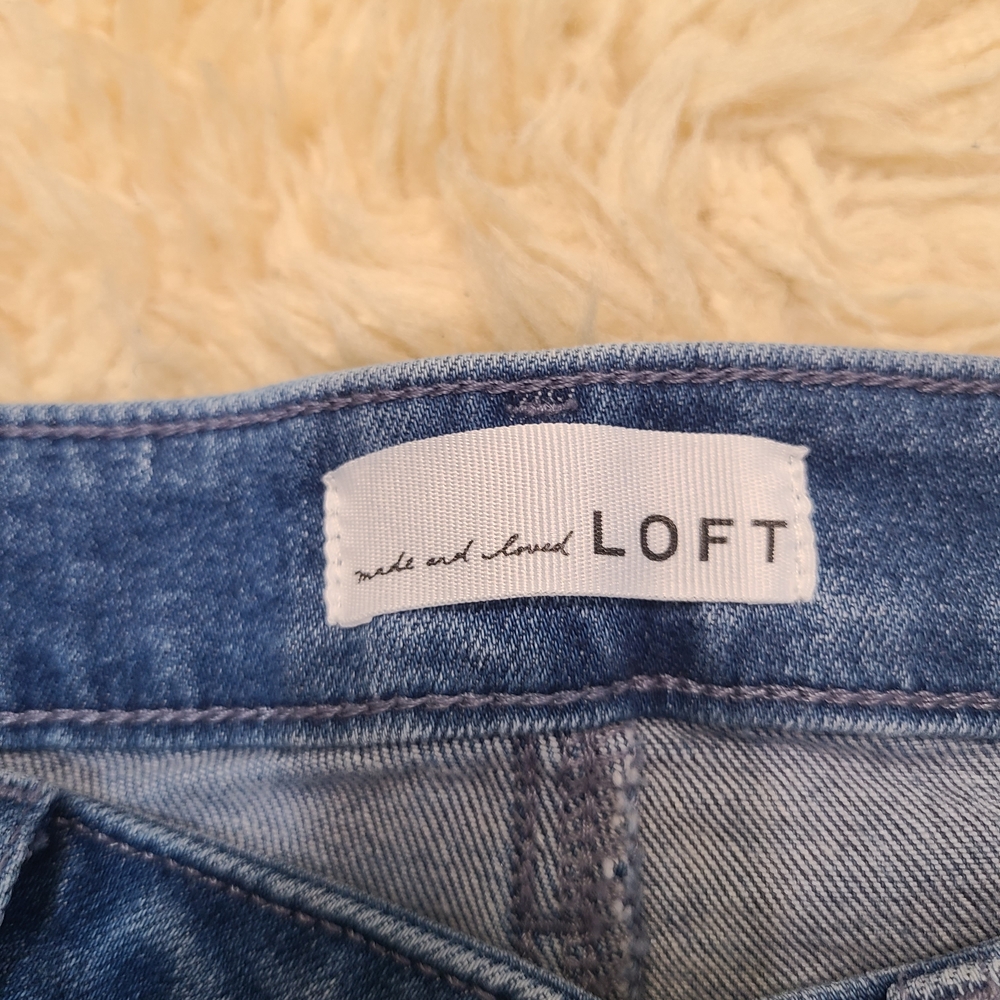 LOFT Blue Flare & Wide Leg Women's Jeans - Picture 4 of 6